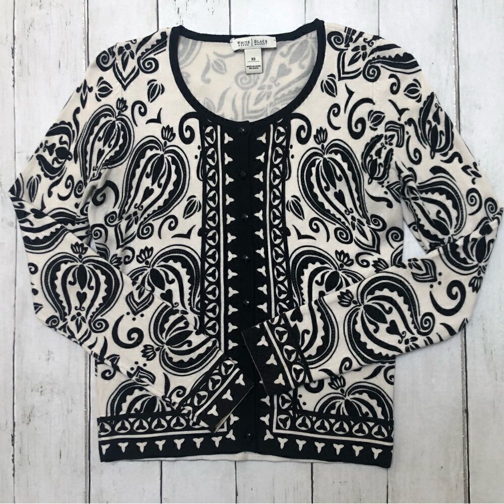 White House Black Market Short Cardigan Sweater Size XS